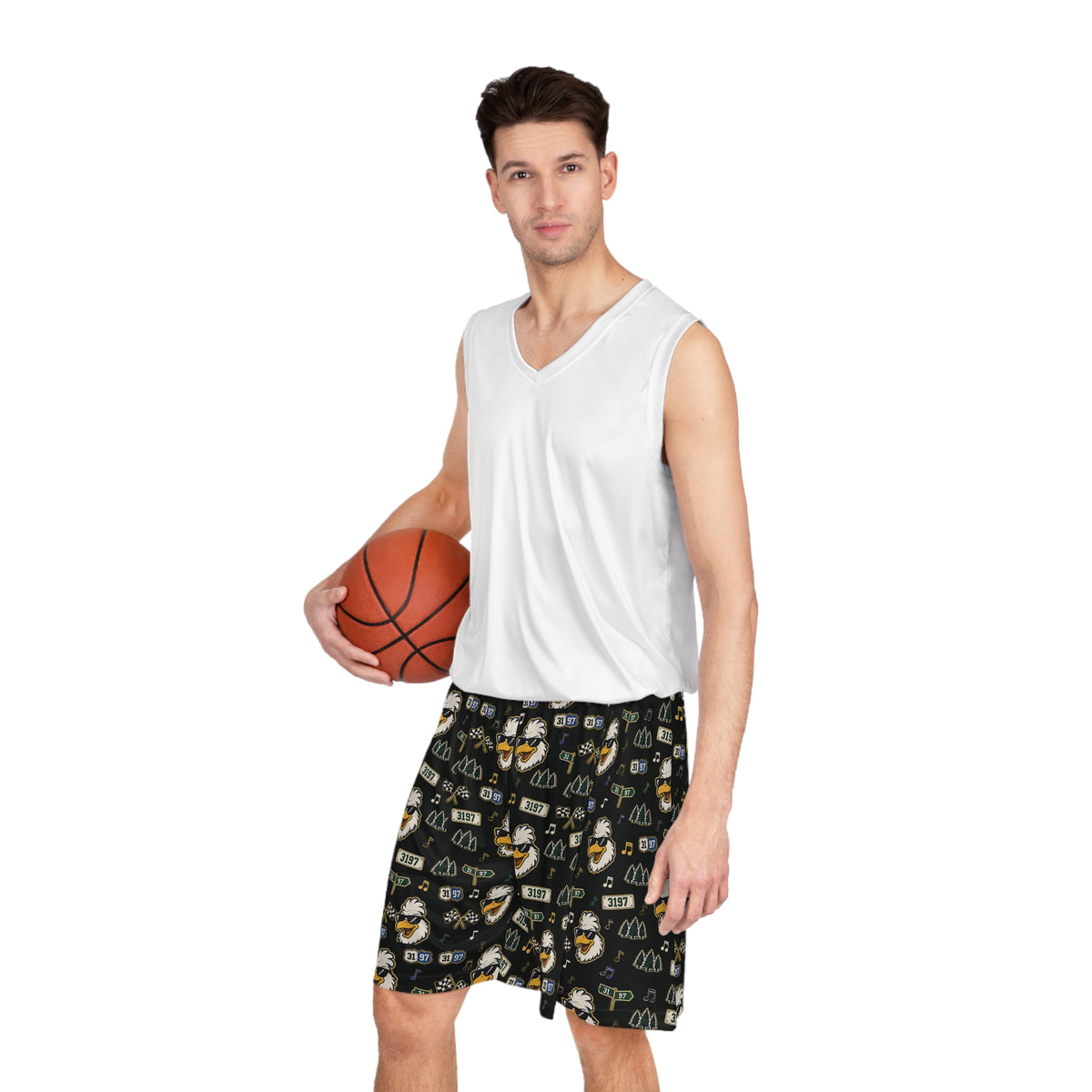 3197 "Chicken Talk" Basketball Shorts
