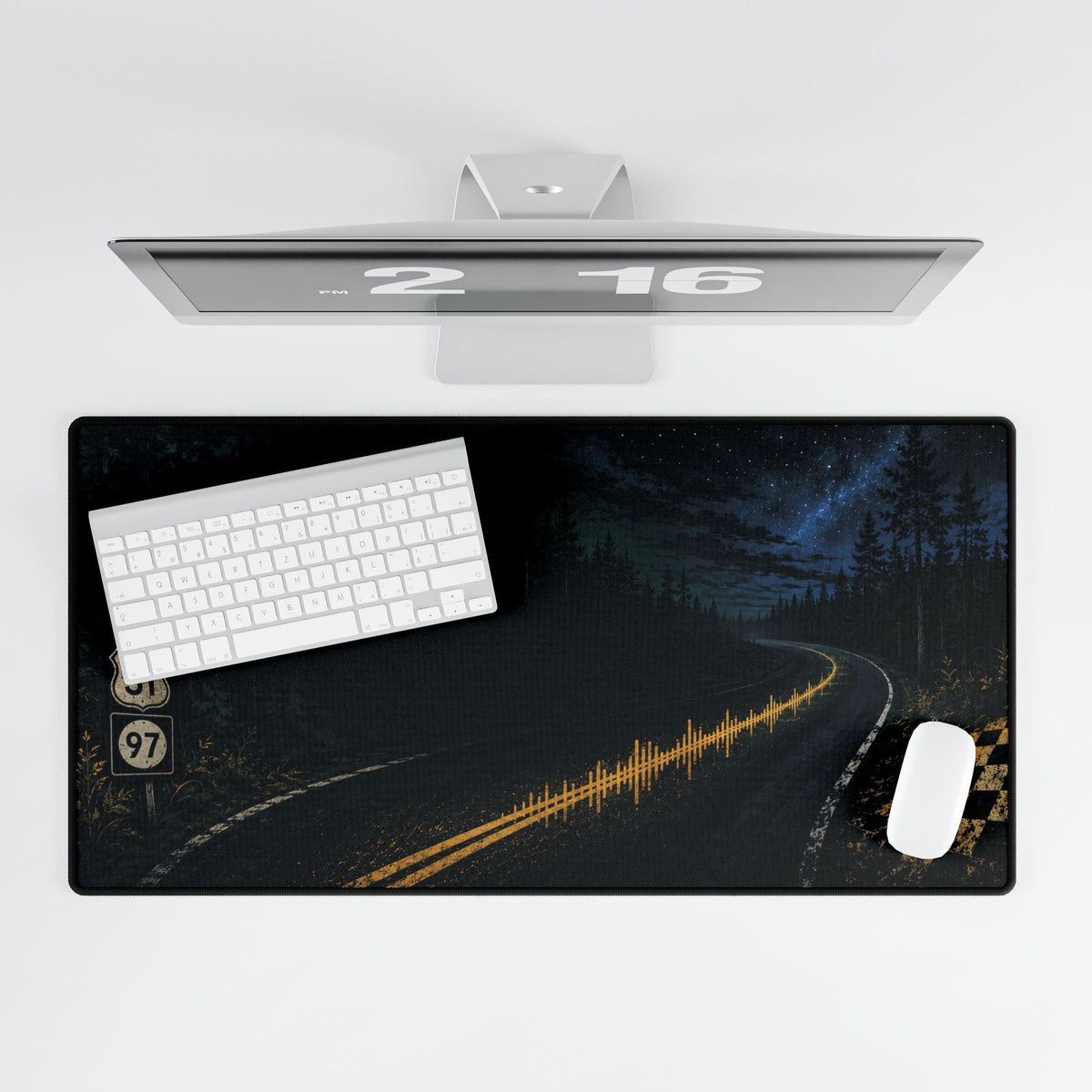 Road Runnaz 3197 Racing Desk Mat Night Highway Gaming Mouse Pad