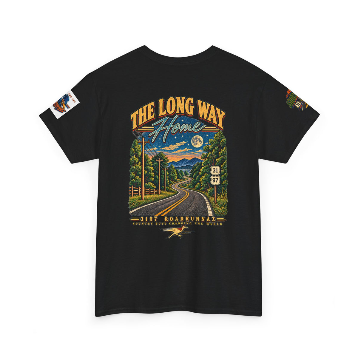 '3197 Roadrunnaz: The Long Way Home' Scenic Road Vintage Graphic Tee