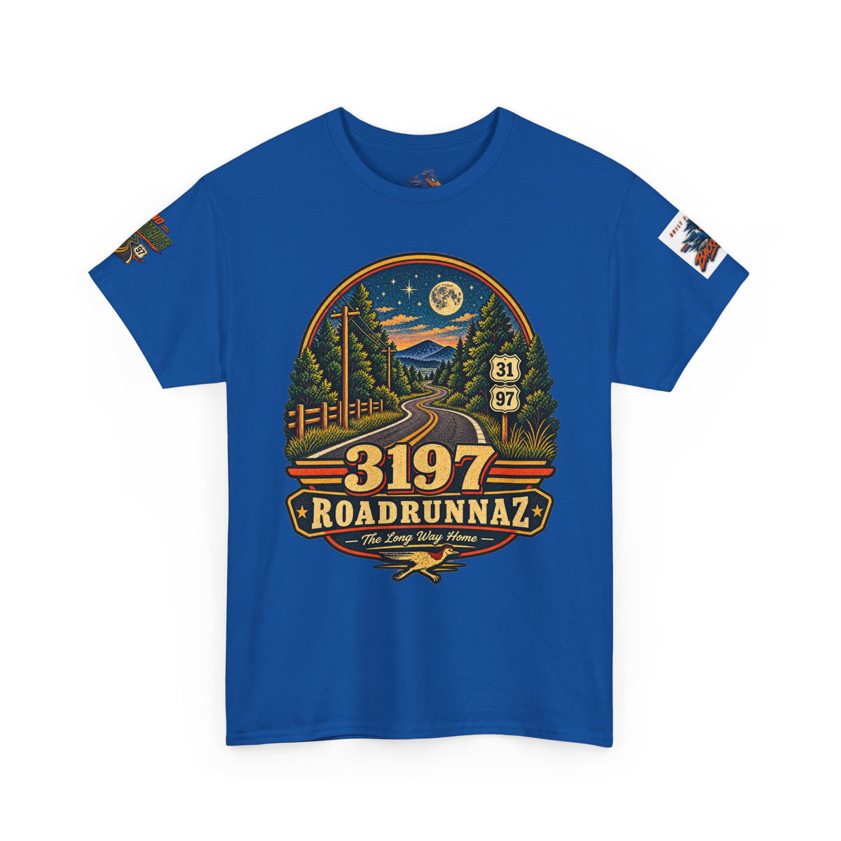 '3197 Roadrunnaz: The Long Way Home' Scenic Road Vintage Graphic Tee