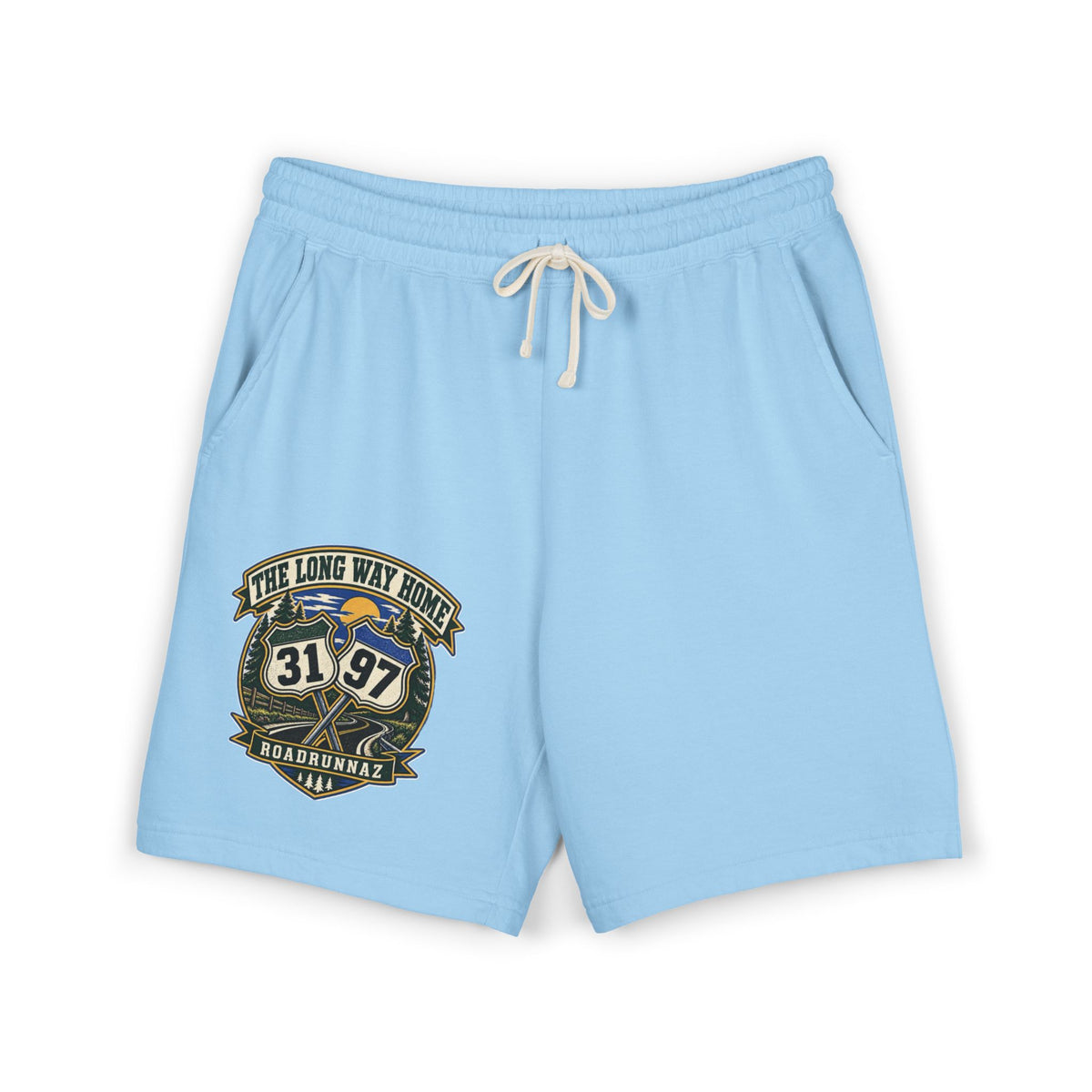 Roadtrip Sweat Shorts — '3197' Vintage Adventure Fleece