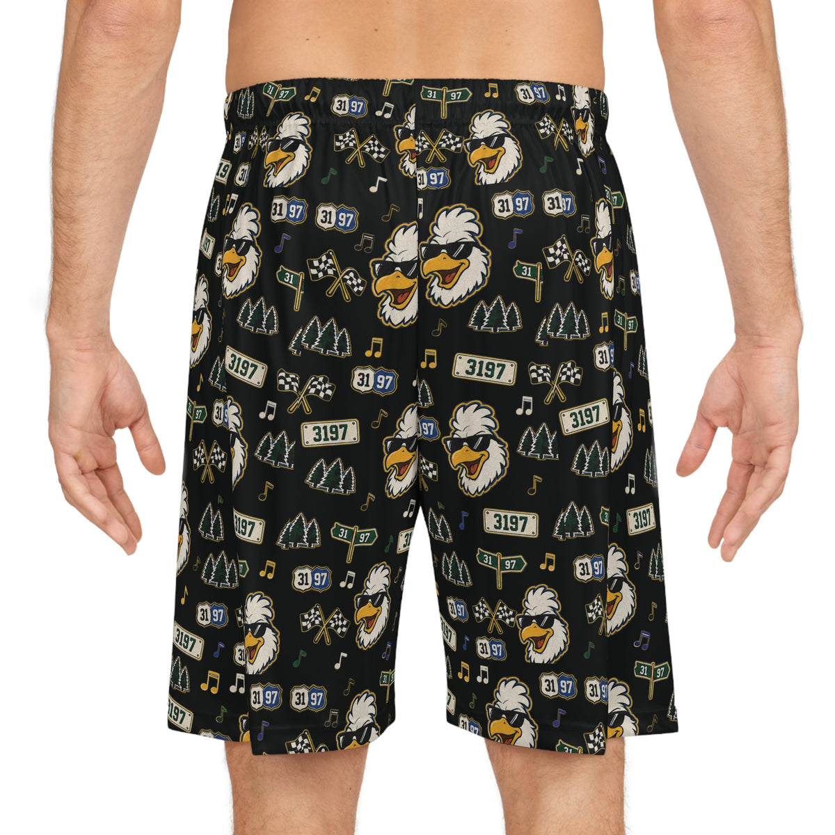 3197 "Chicken Talk" Basketball Shorts