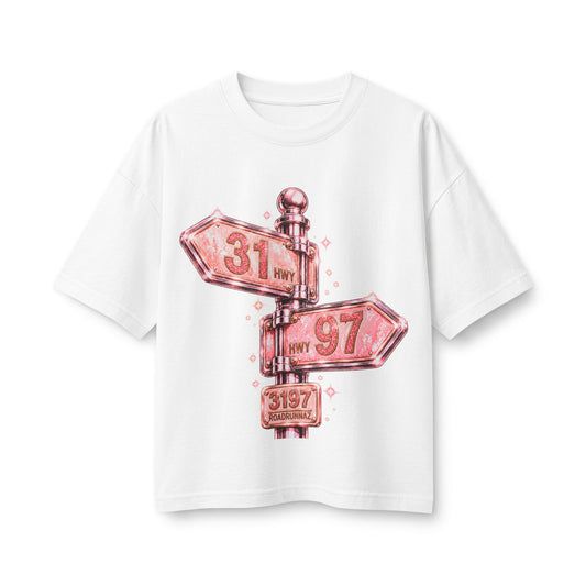 3197  Women's Dice Pink Retro Tee