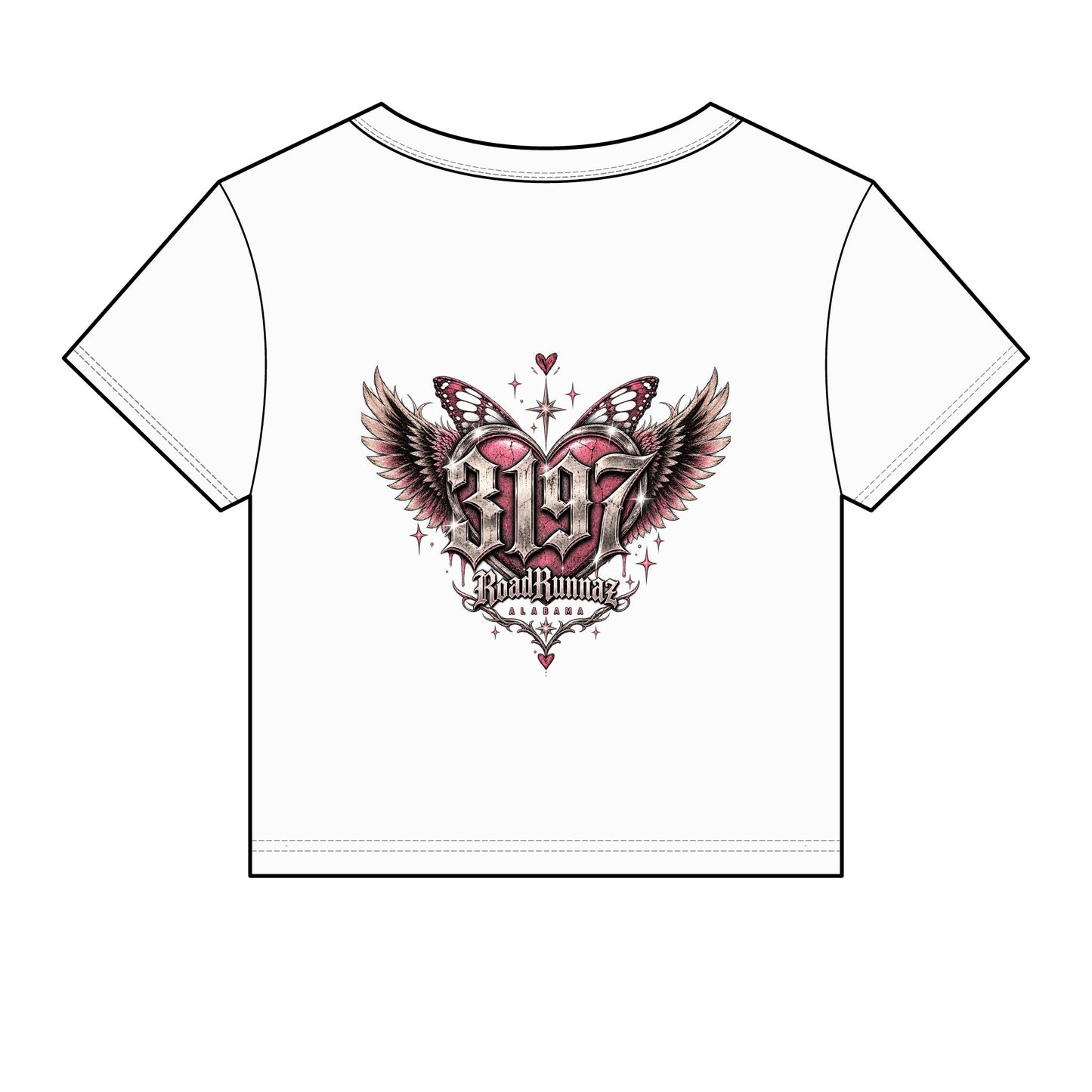 'Pretty Girls Take Backroads' Crop Top Tee