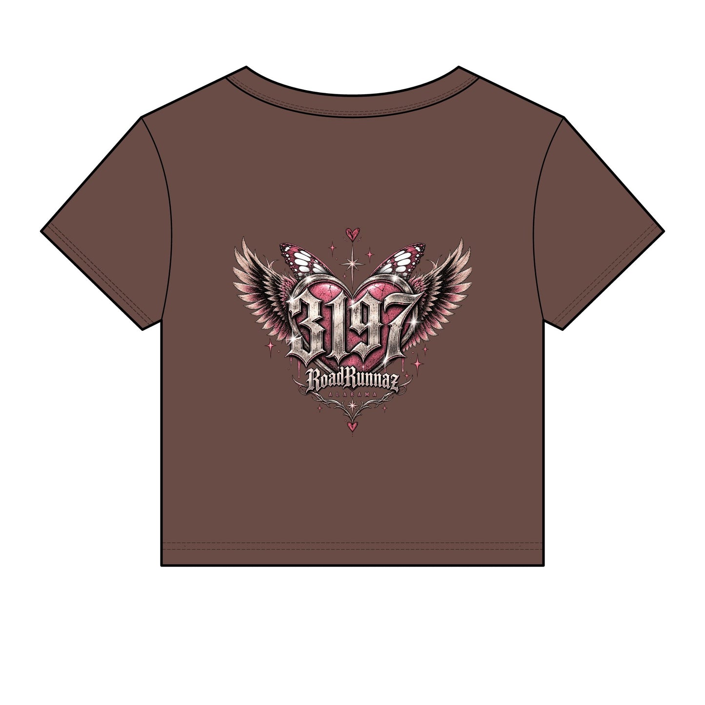 'Pretty Girls Take Backroads' Crop Top Tee