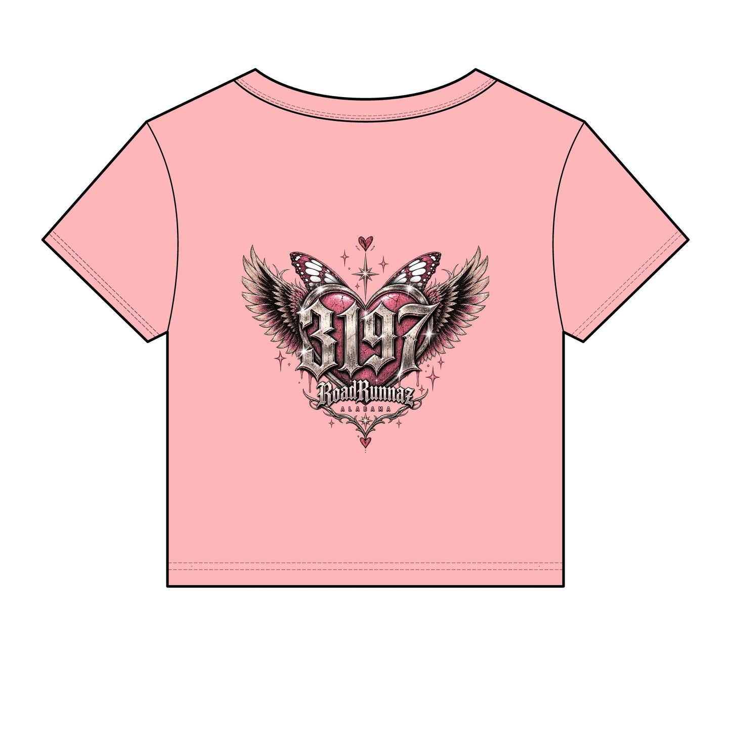 'Pretty Girls Take Backroads' Crop Top Tee