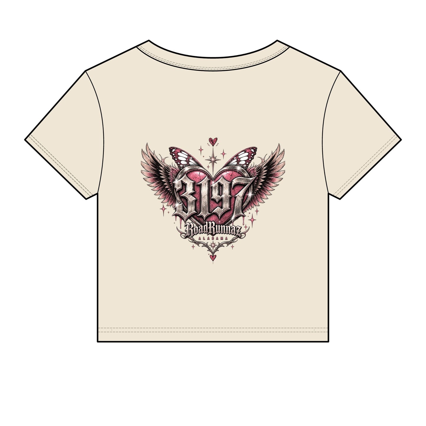 'Pretty Girls Take Backroads' Crop Top Tee