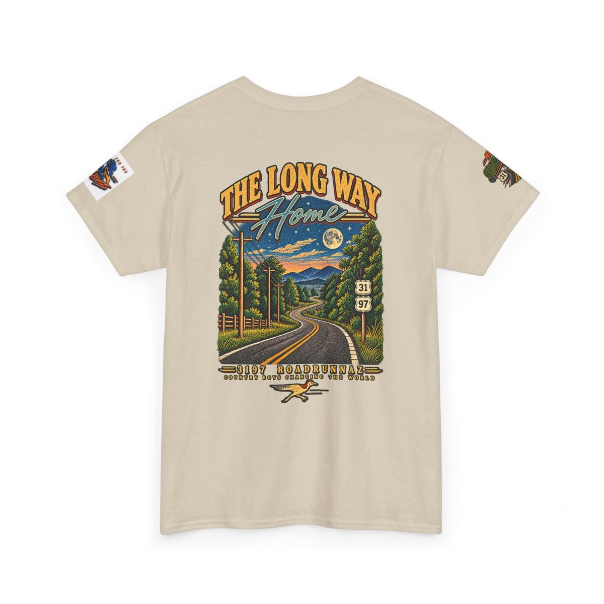 '3197 Roadrunnaz: The Long Way Home' Scenic Road Vintage Graphic Tee