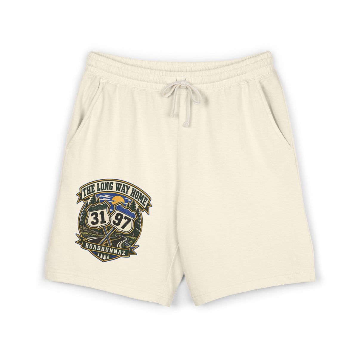 Roadtrip Sweat Shorts — '3197' Vintage Adventure Fleece