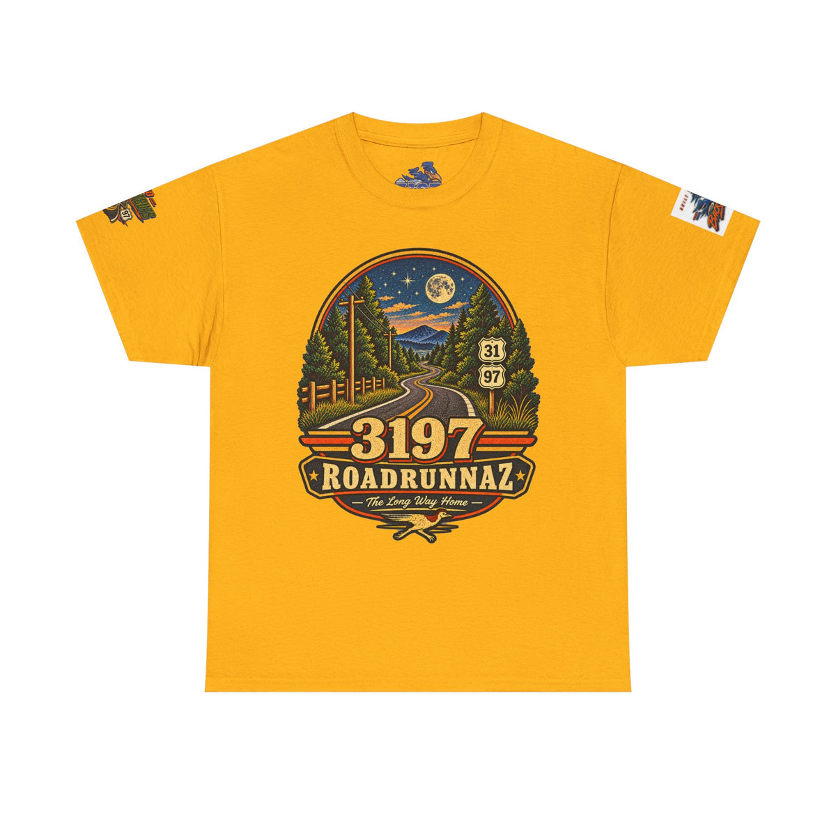 '3197 Roadrunnaz: The Long Way Home' Scenic Road Vintage Graphic Tee