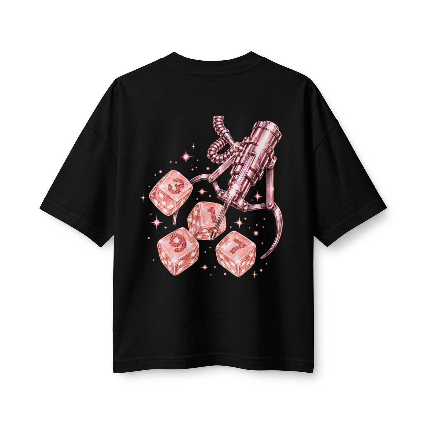 3197  Women's Dice Pink Retro Tee