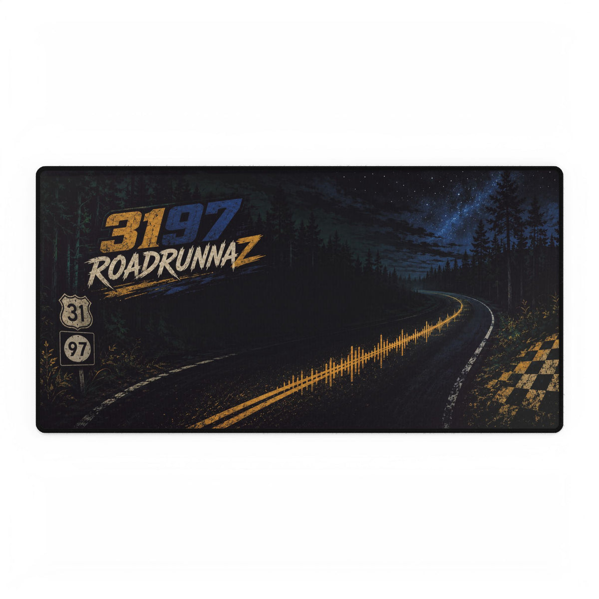 Road Runnaz 3197 Racing Desk Mat Night Highway Gaming Mouse Pad