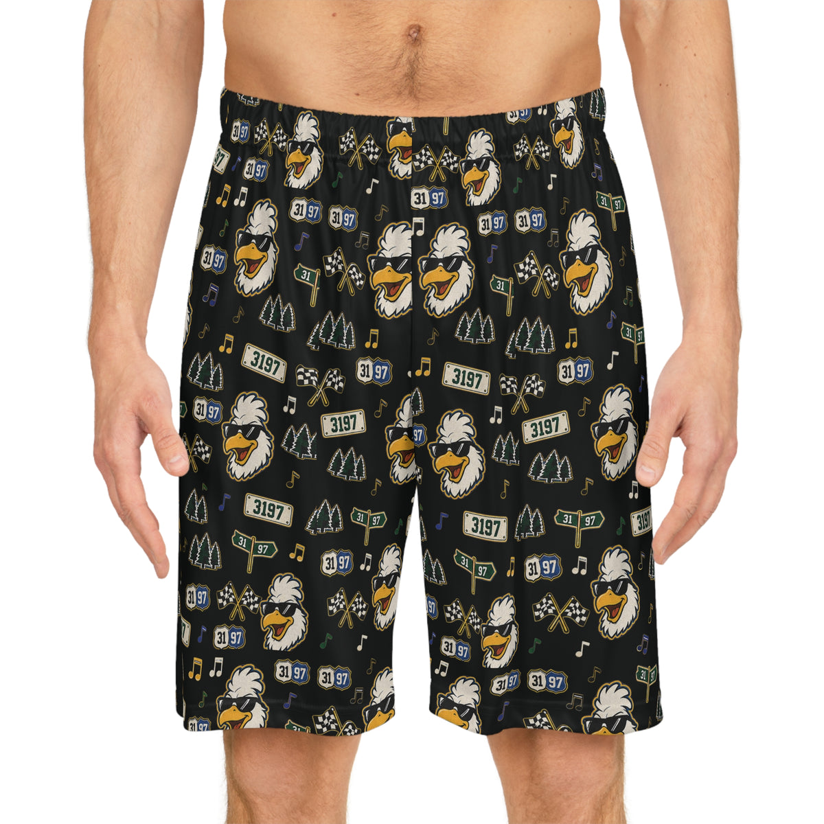 3197 "Chicken Talk" Basketball Shorts