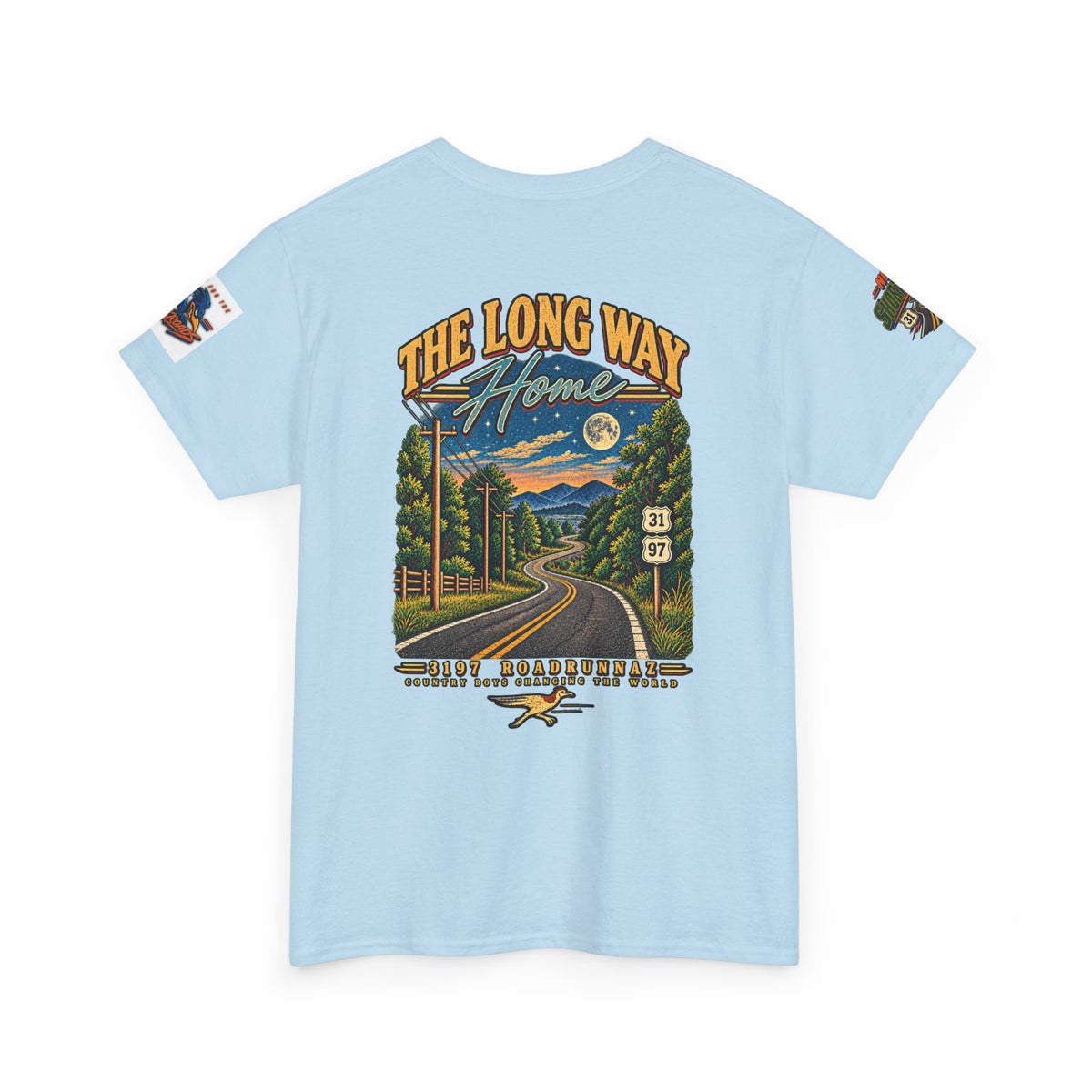 '3197 Roadrunnaz: The Long Way Home' Scenic Road Vintage Graphic Tee