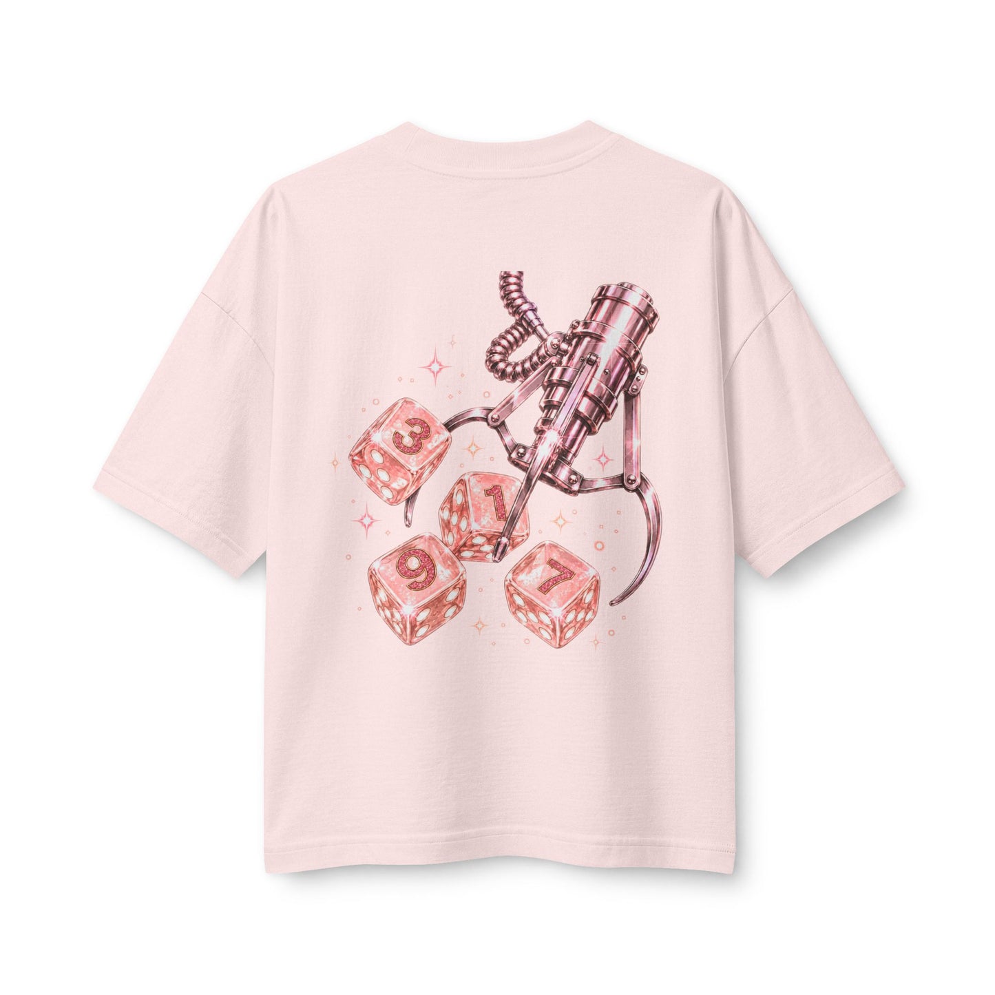 3197  Women's Dice Pink Retro Tee