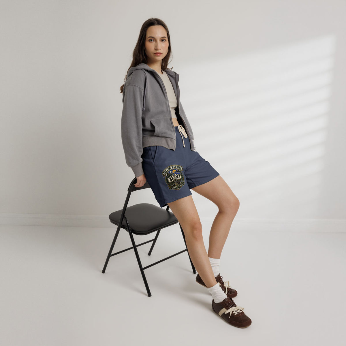 Roadtrip Sweat Shorts — '3197' Vintage Adventure Fleece