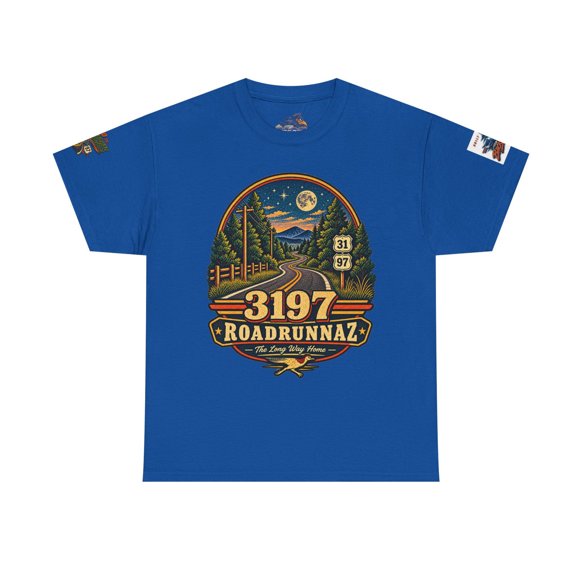 '3197 Roadrunnaz: The Long Way Home' Scenic Road Vintage Graphic Tee