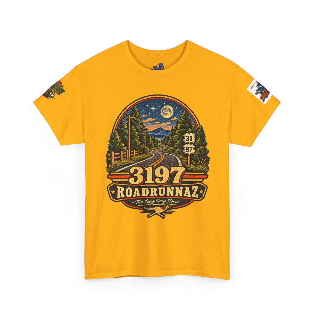 '3197 Roadrunnaz: The Long Way Home' Scenic Road Vintage Graphic Tee
