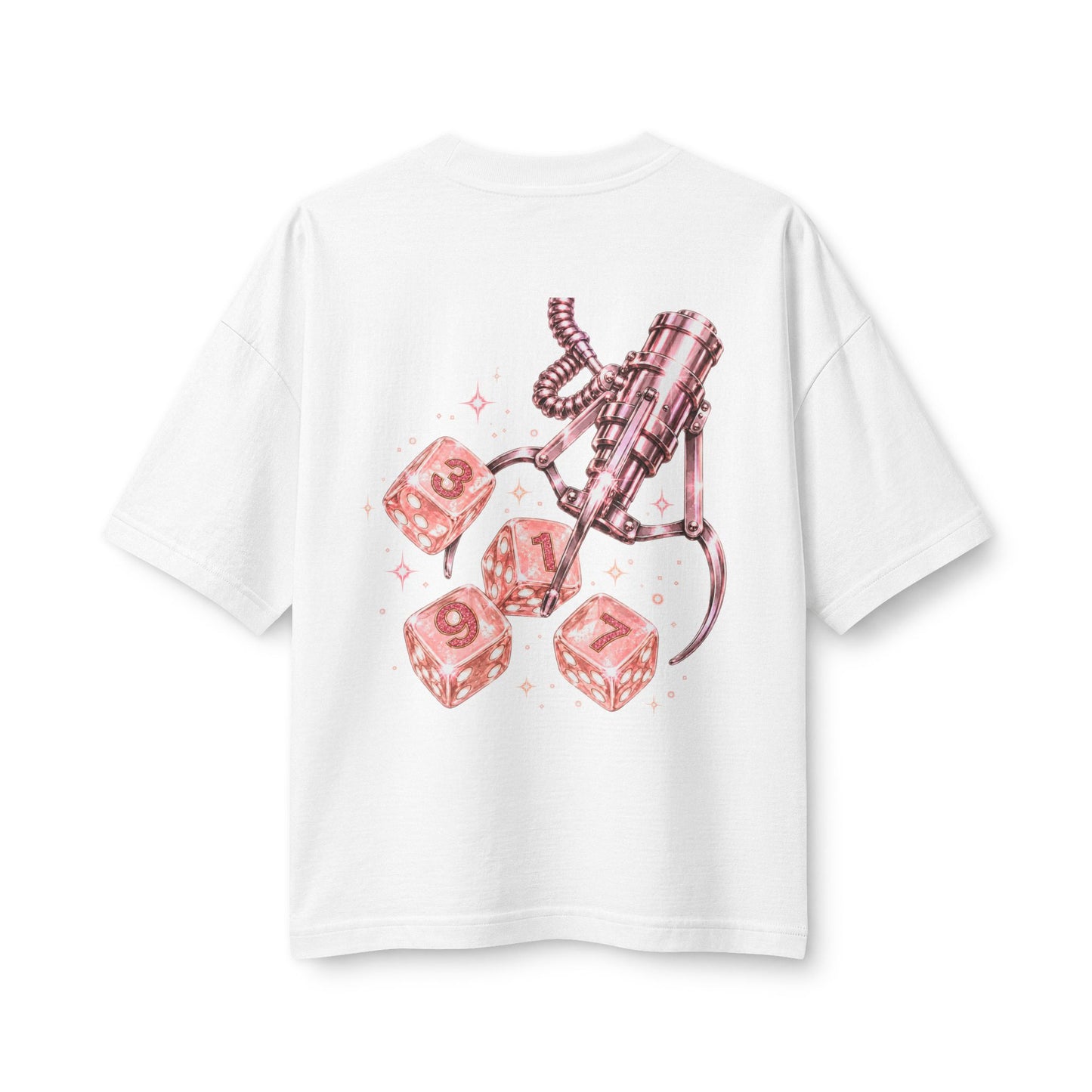 3197  Women's Dice Pink Retro Tee