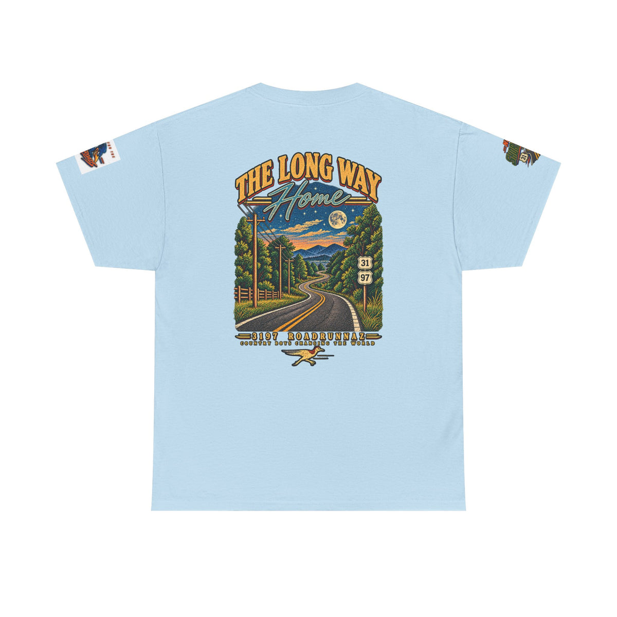 '3197 Roadrunnaz: The Long Way Home' Scenic Road Vintage Graphic Tee