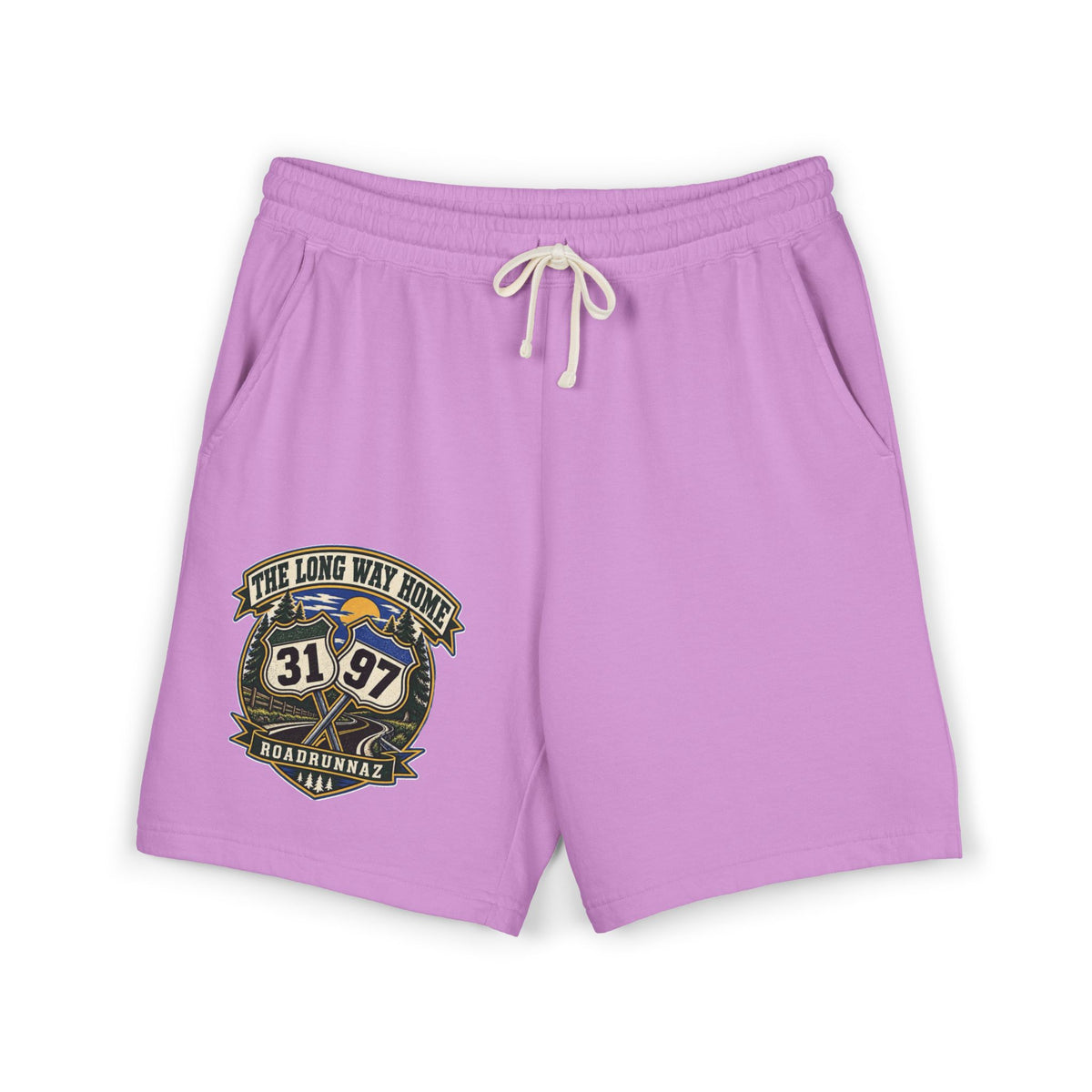 Roadtrip Sweat Shorts — '3197' Vintage Adventure Fleece
