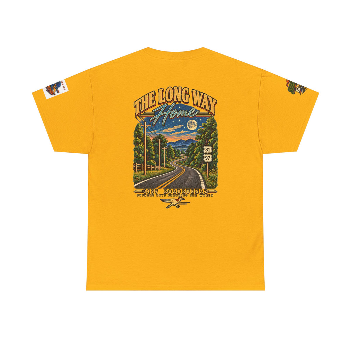'3197 Roadrunnaz: The Long Way Home' Scenic Road Vintage Graphic Tee