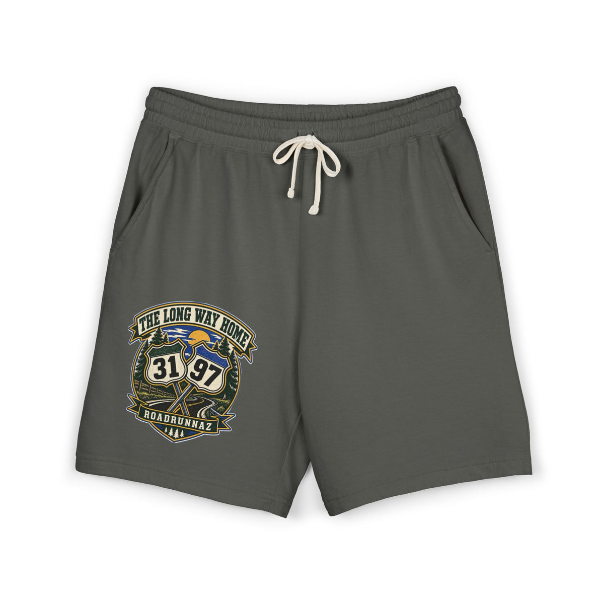 Roadtrip Sweat Shorts — '3197' Vintage Adventure Fleece