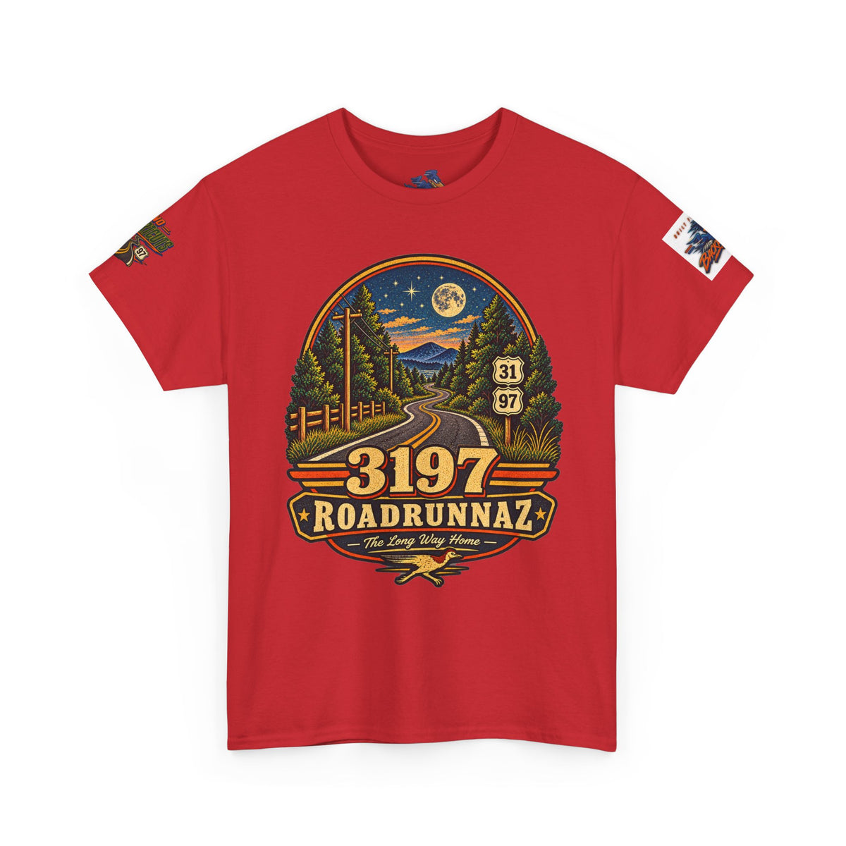 '3197 Roadrunnaz: The Long Way Home' Scenic Road Vintage Graphic Tee