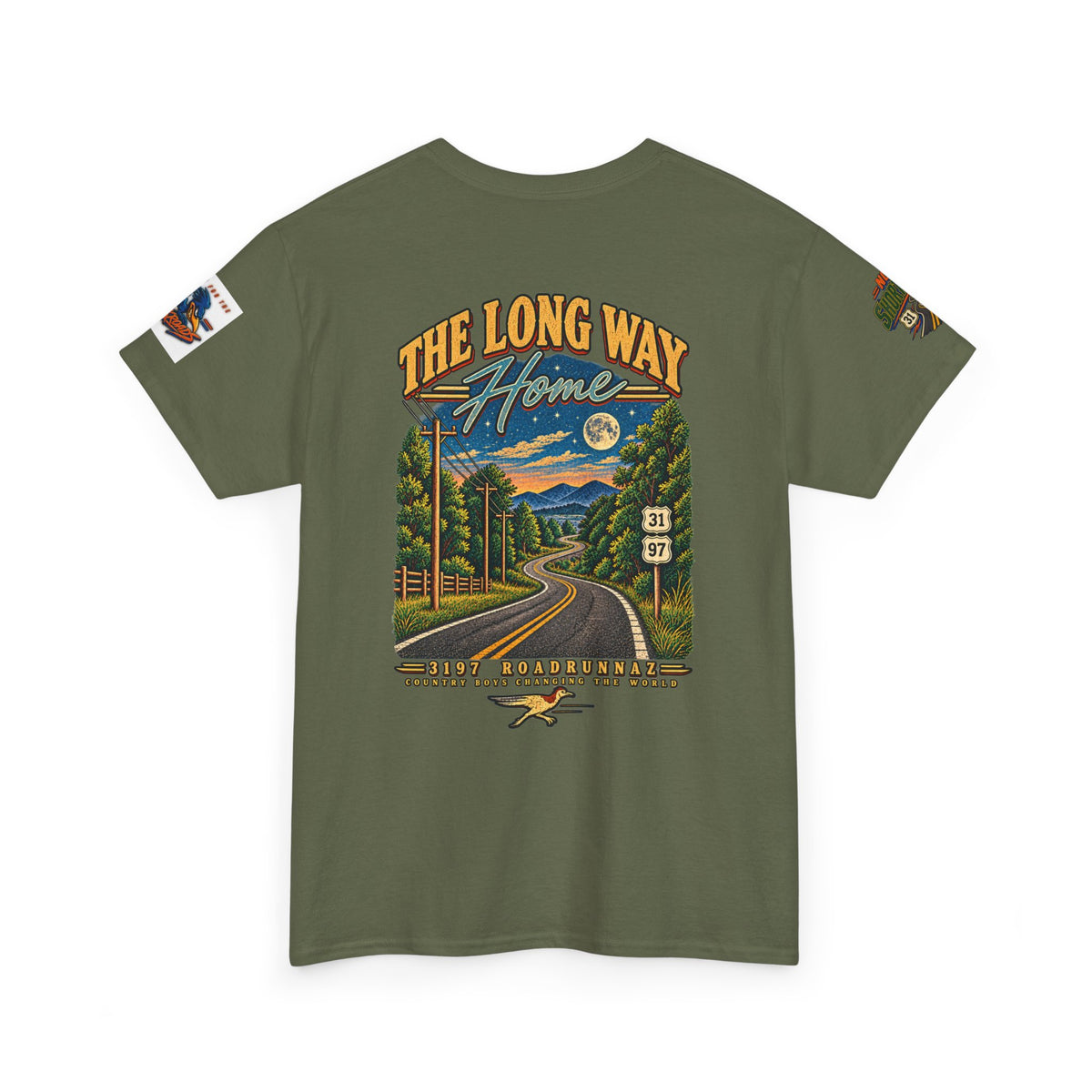 '3197 Roadrunnaz: The Long Way Home' Scenic Road Vintage Graphic Tee