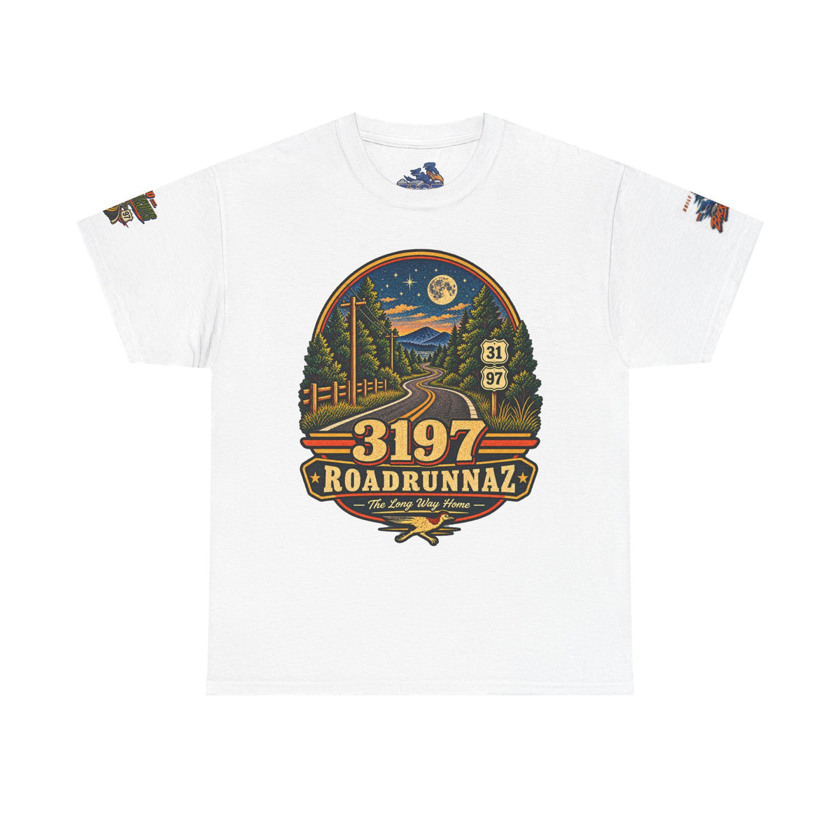 '3197 Roadrunnaz: The Long Way Home' Scenic Road Vintage Graphic Tee