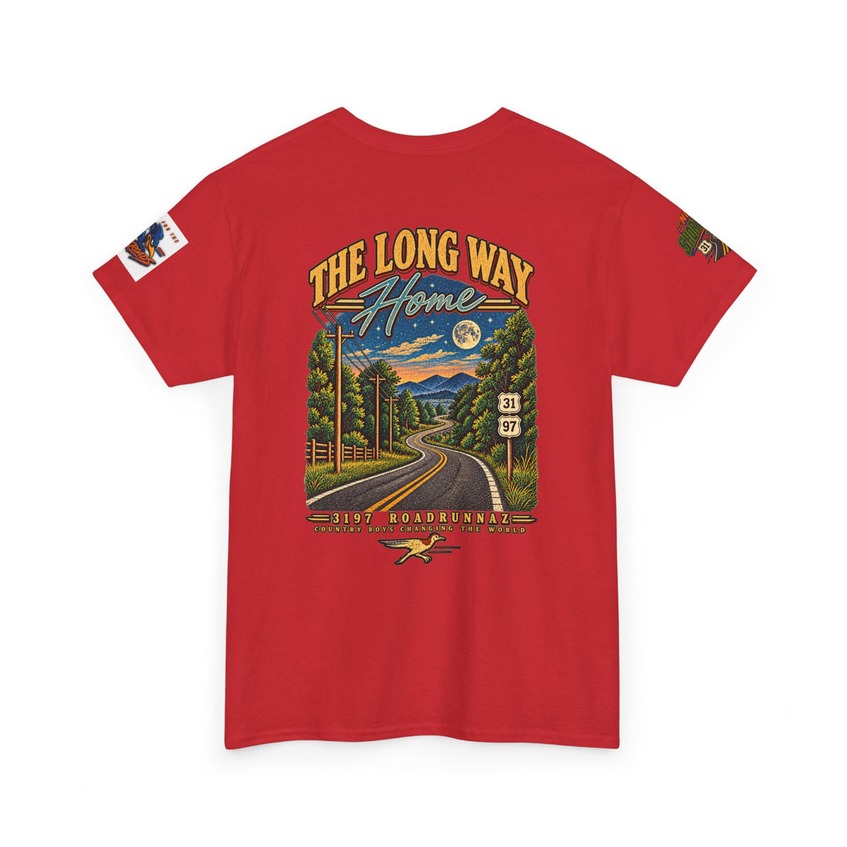 '3197 Roadrunnaz: The Long Way Home' Scenic Road Vintage Graphic Tee