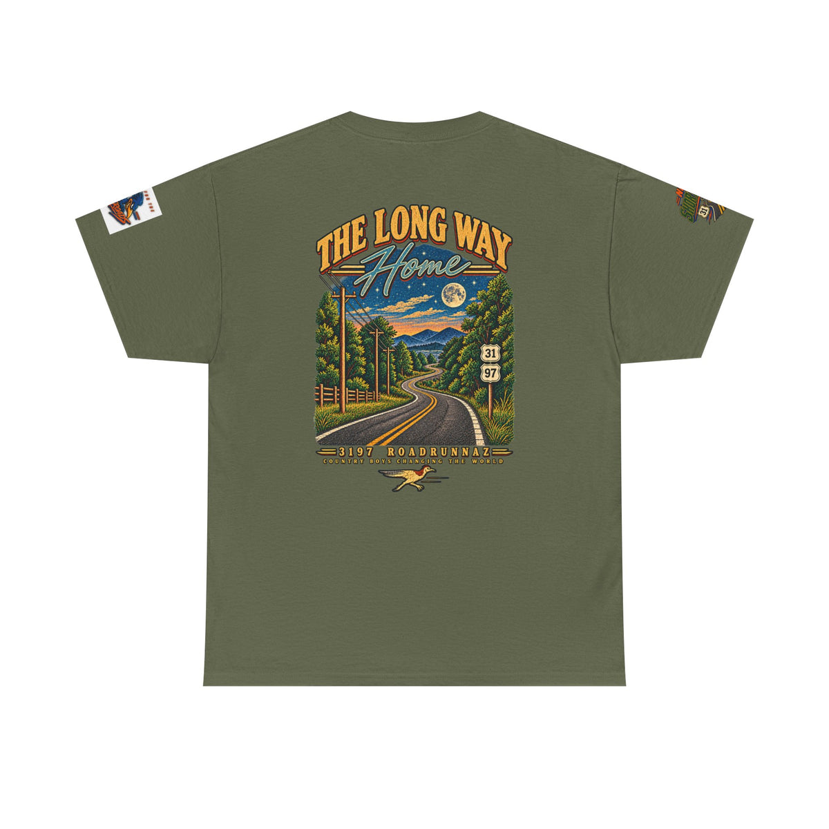 '3197 Roadrunnaz: The Long Way Home' Scenic Road Vintage Graphic Tee