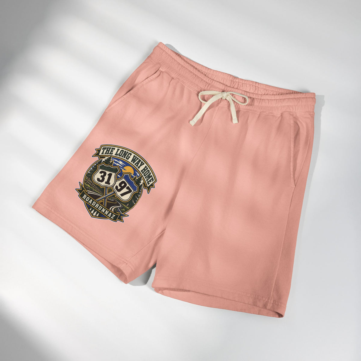 Roadtrip Sweat Shorts — '3197' Vintage Adventure Fleece