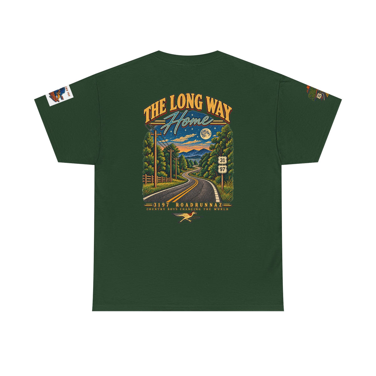 '3197 Roadrunnaz: The Long Way Home' Scenic Road Vintage Graphic Tee