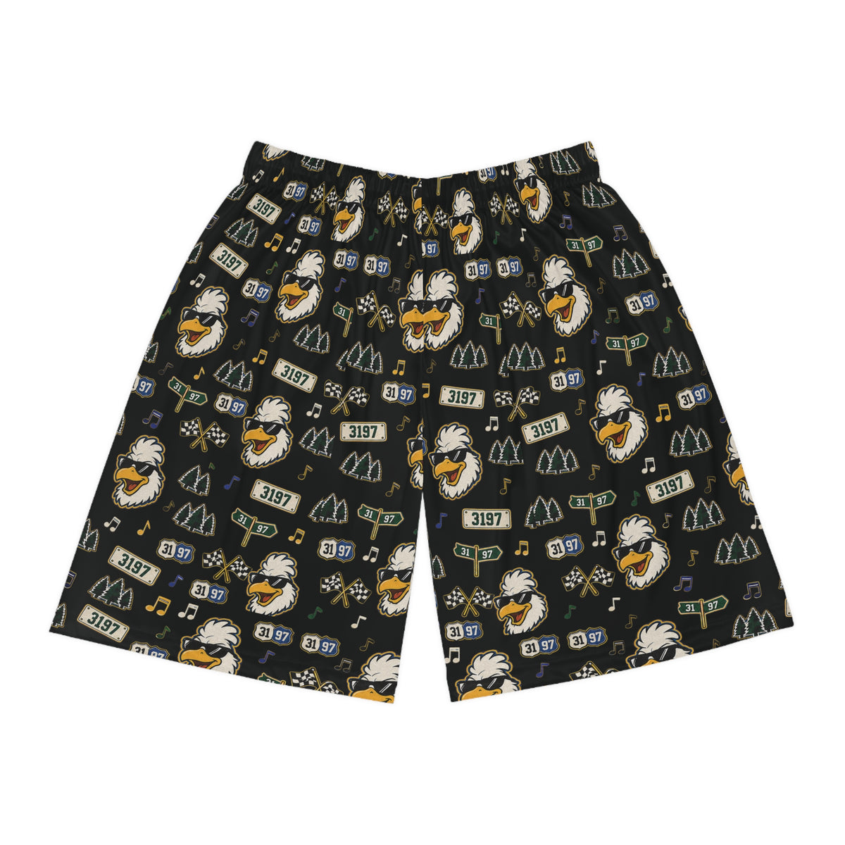 3197 "Chicken Talk" Basketball Shorts