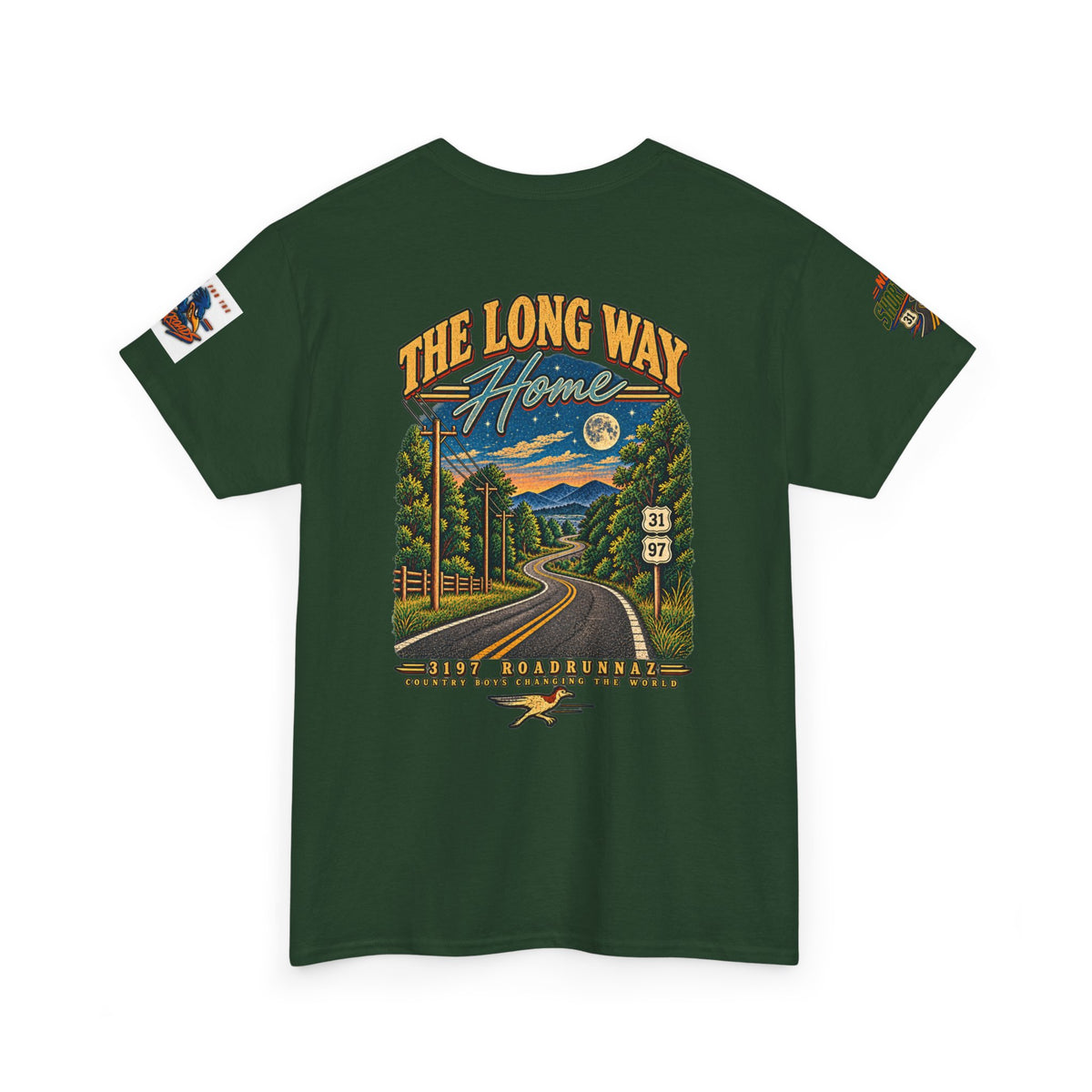 '3197 Roadrunnaz: The Long Way Home' Scenic Road Vintage Graphic Tee