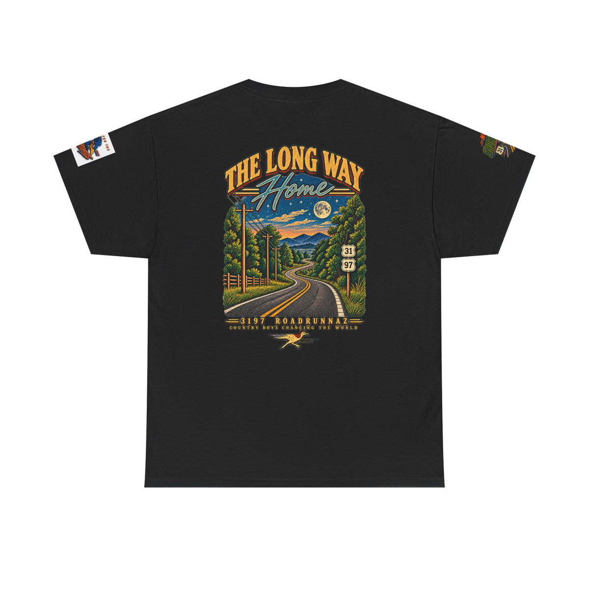 '3197 Roadrunnaz: The Long Way Home' Scenic Road Vintage Graphic Tee