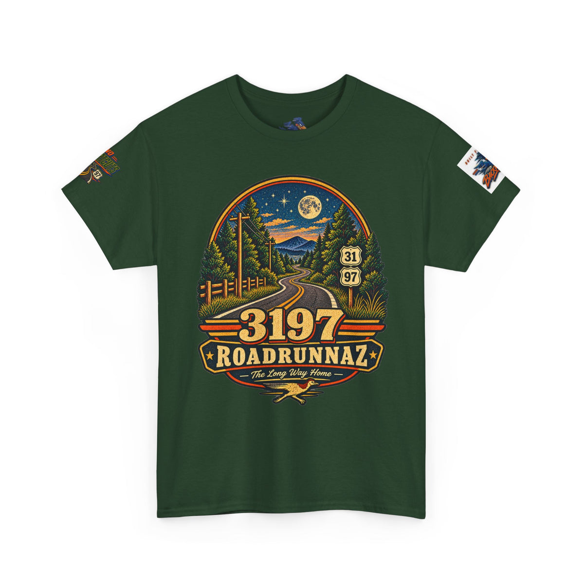 '3197 Roadrunnaz: The Long Way Home' Scenic Road Vintage Graphic Tee