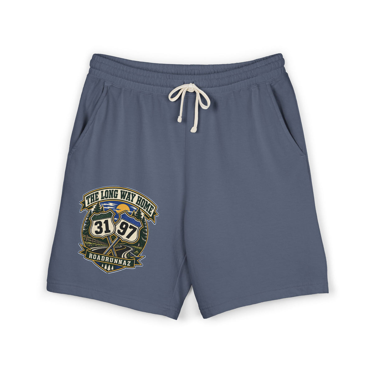 Roadtrip Sweat Shorts — '3197' Vintage Adventure Fleece