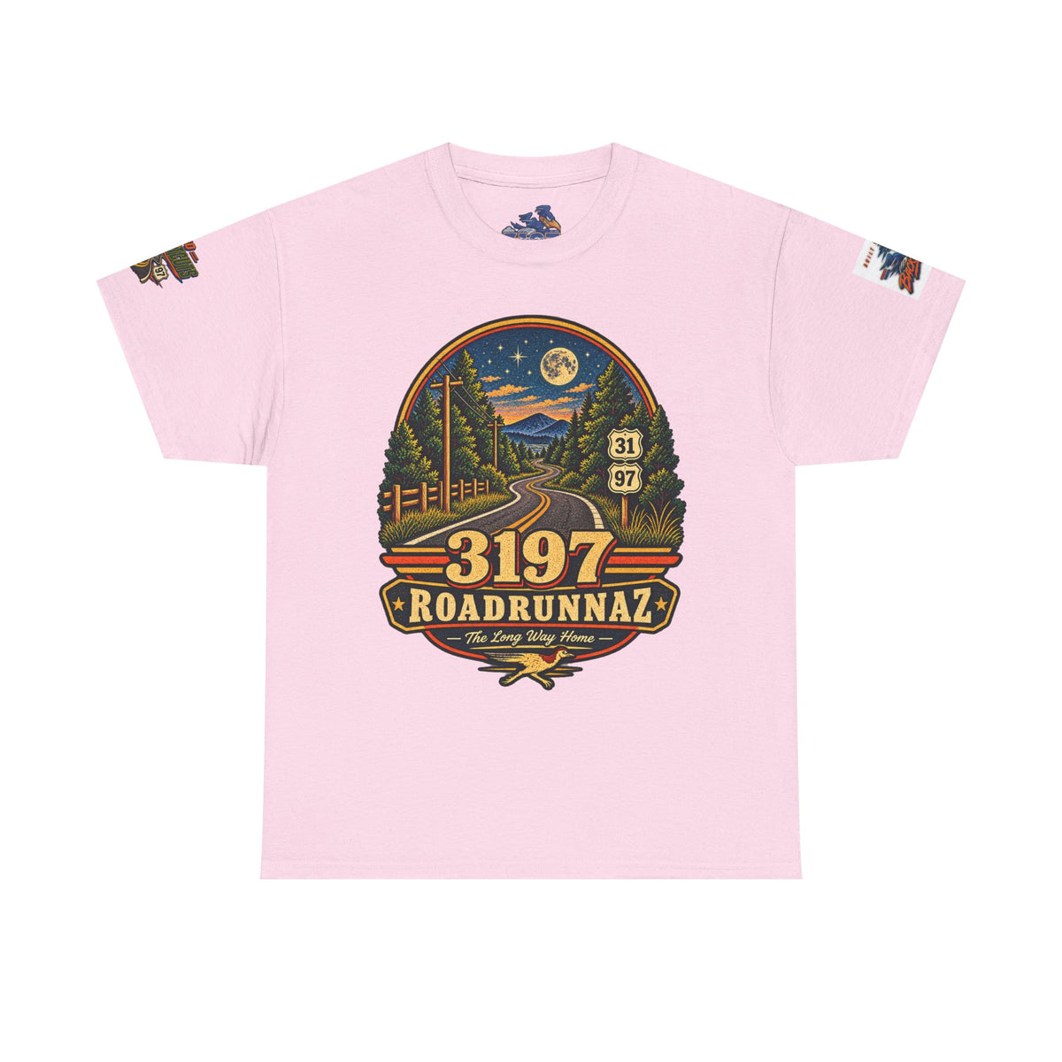 '3197 Roadrunnaz: The Long Way Home' Scenic Road Vintage Graphic Tee