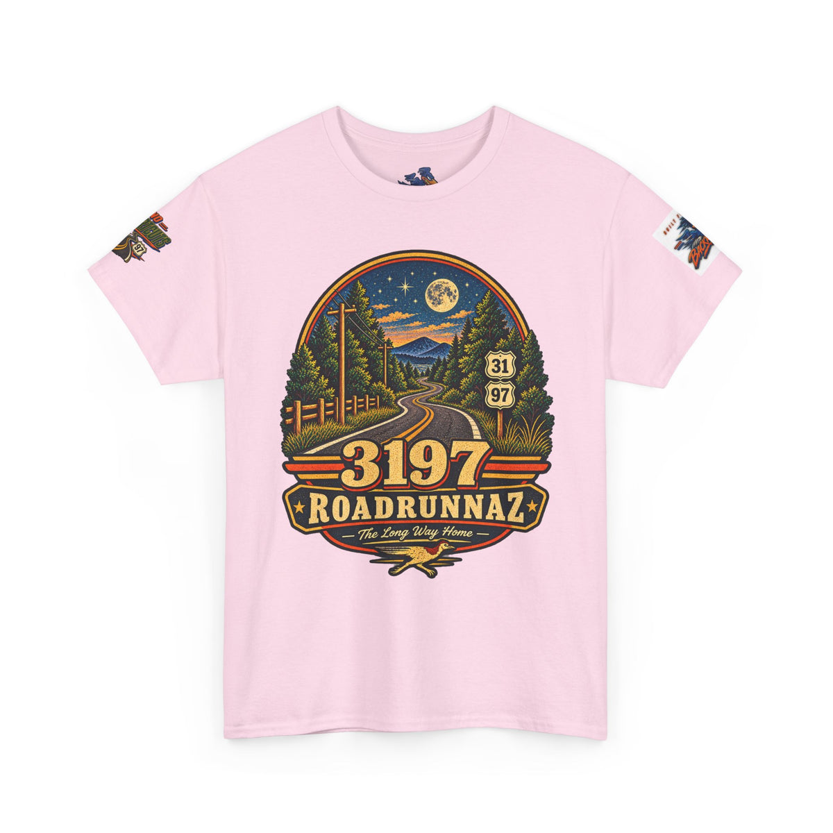 '3197 Roadrunnaz: The Long Way Home' Scenic Road Vintage Graphic Tee