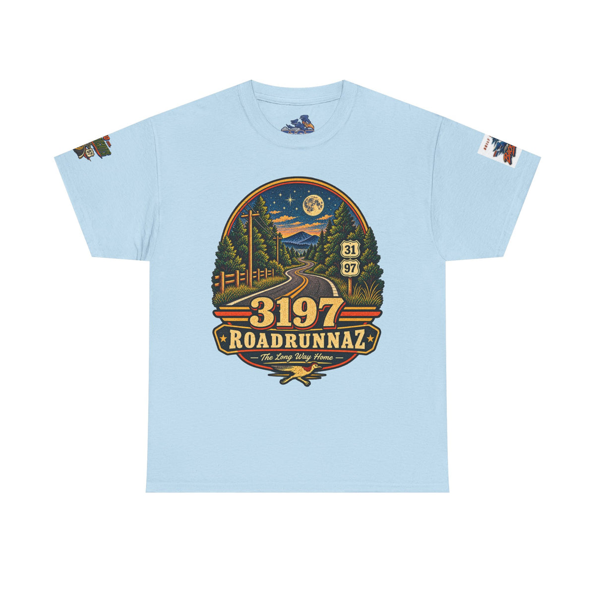 '3197 Roadrunnaz: The Long Way Home' Scenic Road Vintage Graphic Tee