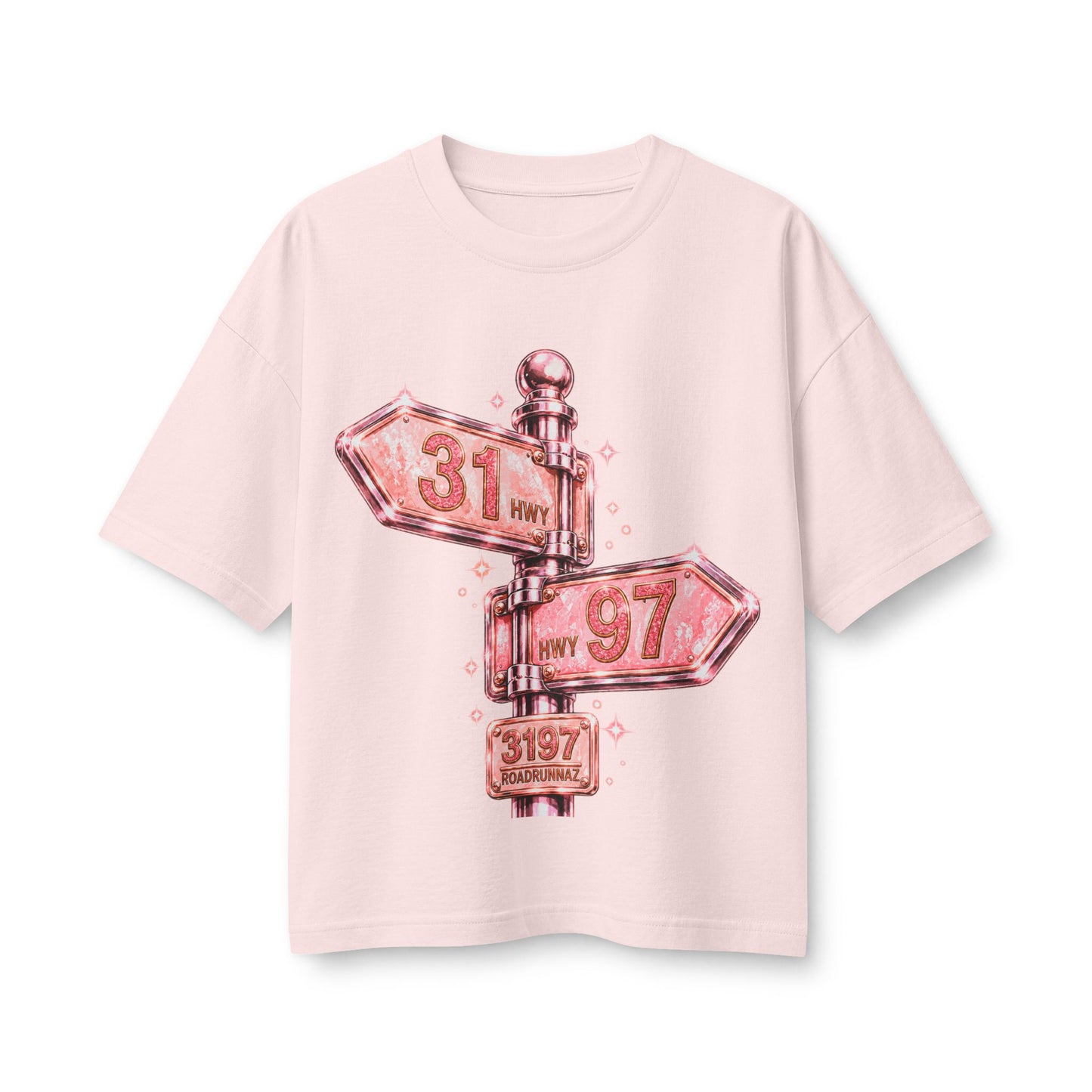 3197  Women's Dice Pink Retro Tee
