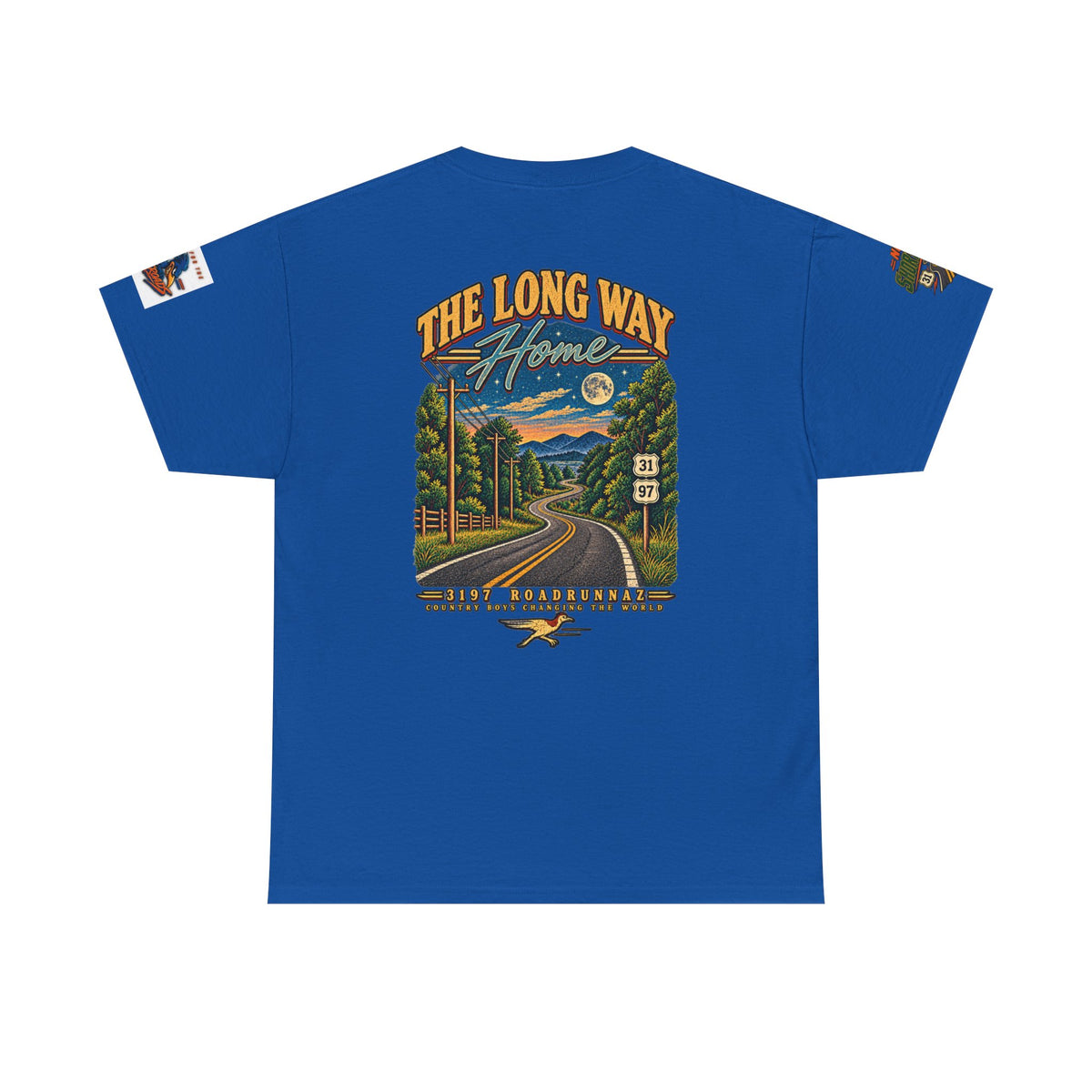 '3197 Roadrunnaz: The Long Way Home' Scenic Road Vintage Graphic Tee
