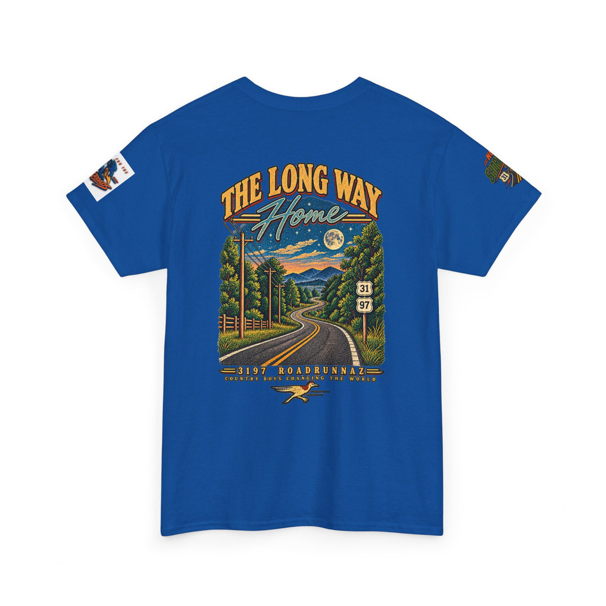 '3197 Roadrunnaz: The Long Way Home' Scenic Road Vintage Graphic Tee