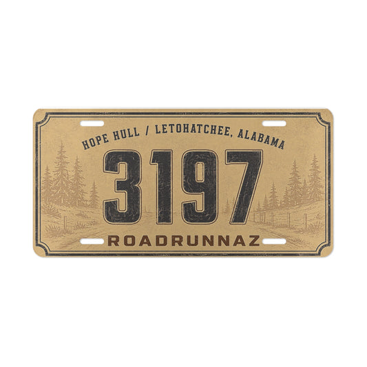 Vintage Roadrunnaz Vanity Plate