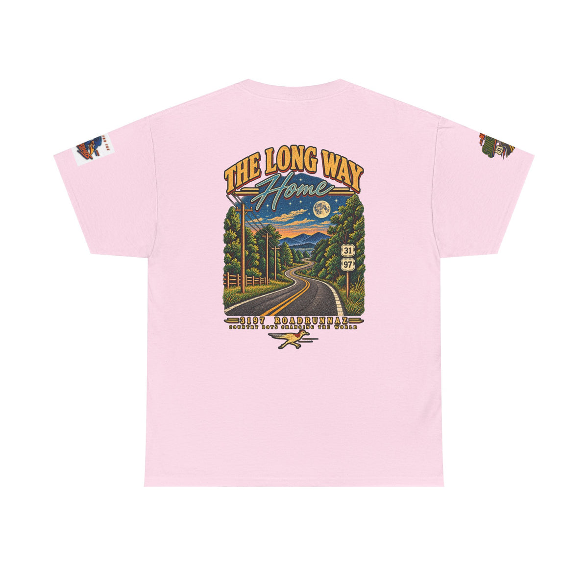 '3197 Roadrunnaz: The Long Way Home' Scenic Road Vintage Graphic Tee