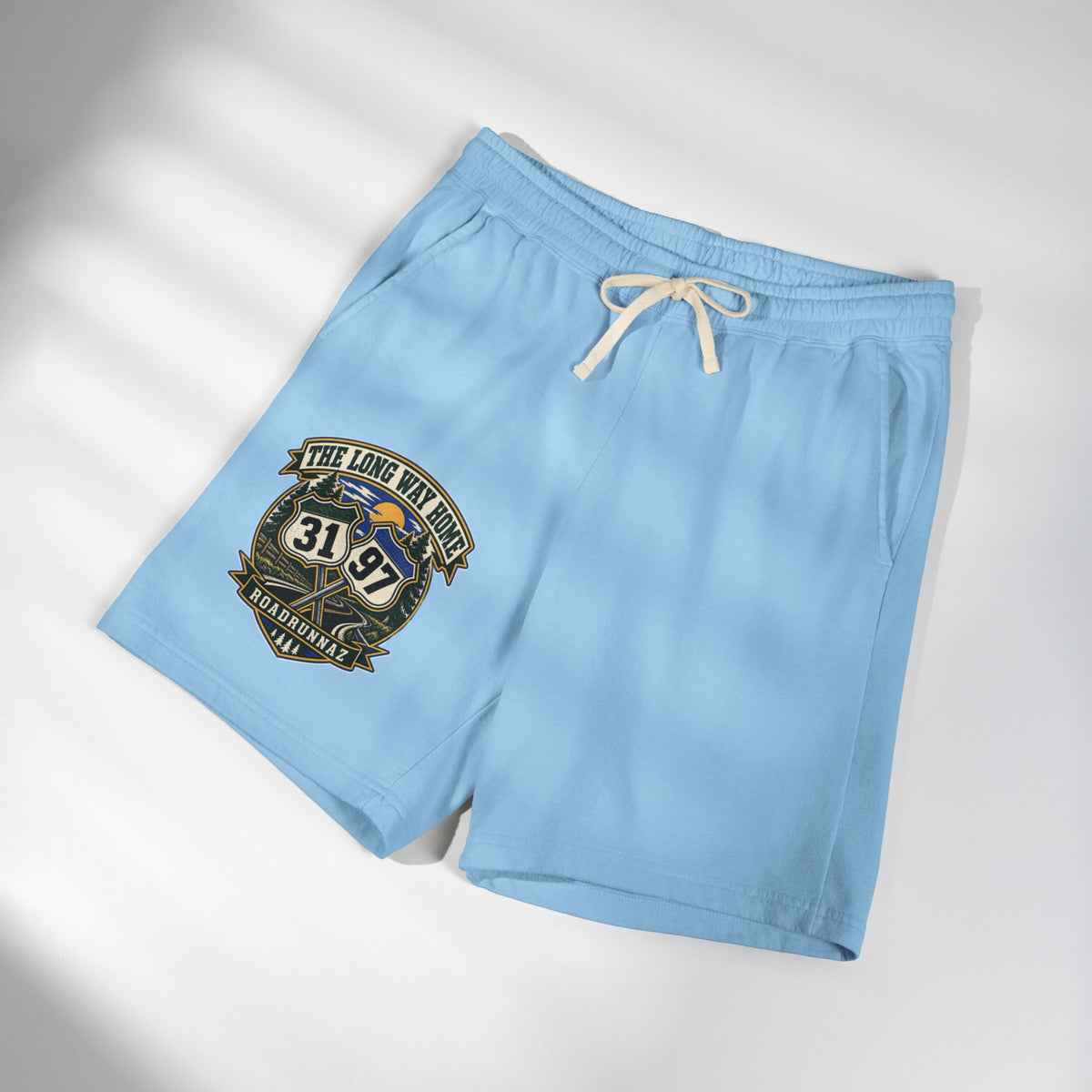 Roadtrip Sweat Shorts — '3197' Vintage Adventure Fleece