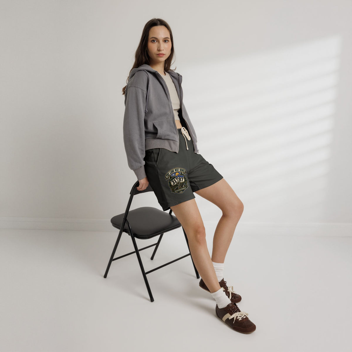 Roadtrip Sweat Shorts — '3197' Vintage Adventure Fleece