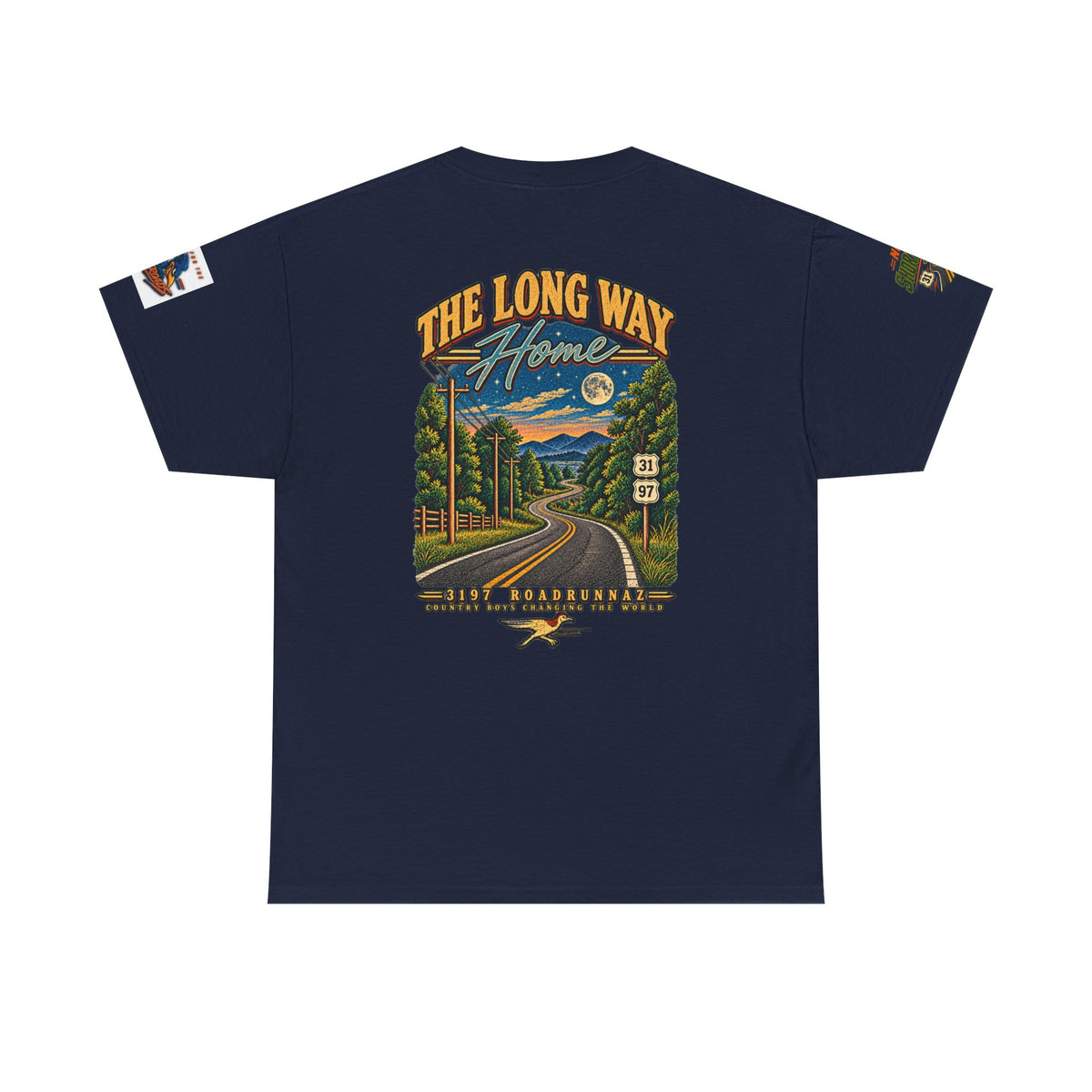 '3197 Roadrunnaz: The Long Way Home' Scenic Road Vintage Graphic Tee